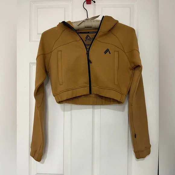 Alphalete NWOT ELMTS Full-Zip Crop Jacket Oversized - Picture 2 of 8